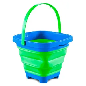 Seau de plage pliant soft 2 couleurs Genérico image-0