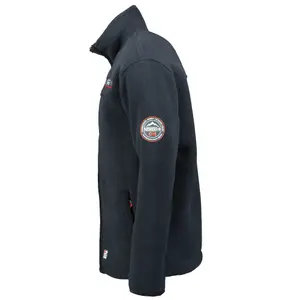 Felpa con zip e ricamo Geographical Norway Ubolt image-1