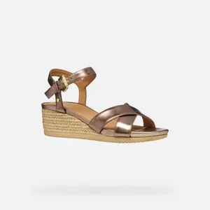 Women's wedge sandals Geox Ischia Corda image-1
