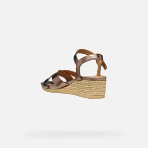 Women's wedge sandals Geox Ischia Corda image-3