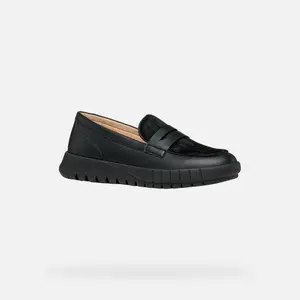 Women's leather loafers Geox Flextride image-1
