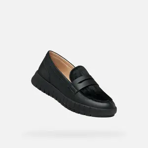 Women's leather loafers Geox Flextride image-2