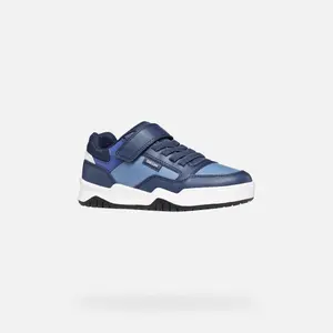 Children's Synthetic Nylon Leather Trainers Geox Perth image-1