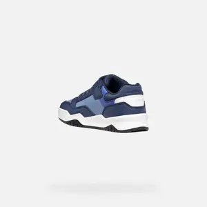 Children's Synthetic Nylon Leather Trainers Geox Perth image-3