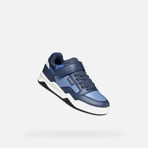 Children's Synthetic Nylon Leather Trainers Geox Perth image-2