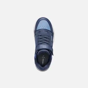 Children's Synthetic Nylon Leather Trainers Geox Perth image-4