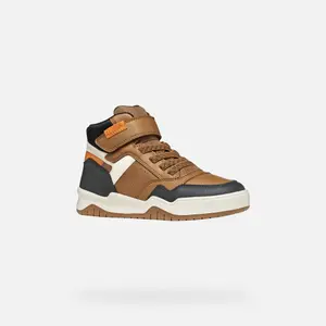 Scarpe sintetiche in pelle cerata nylon bambino Geox Perth image-1