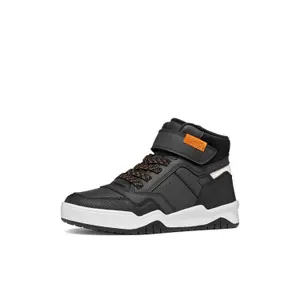 Synthetic Leather Waxed Nylon Child Trainers Geox Perth image-1