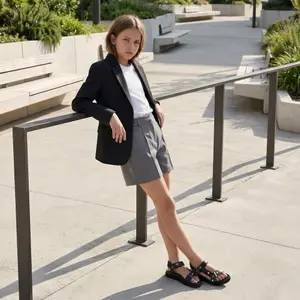 Sandaler för flickor Geox Foammentera J65P0D_000BC image-5