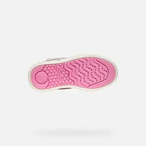 Synthetic Glitter Leather Trainers for Girls Geox Skylin image-5