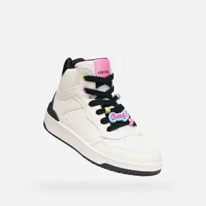 Girls' Synthetic Leather Trainers Geox Washiba image-2