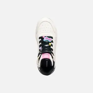 Girls' Synthetic Leather Trainers Geox Washiba image-4