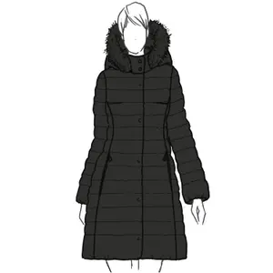 Women's long Puffer jacket Geox Bettanie image-0