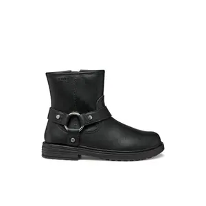 Synthetic leather baby girl ankle boots Geox Eclair image-0