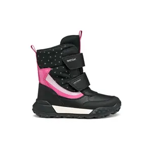 Girls' winter boots with print Geox Trekkyup ABX