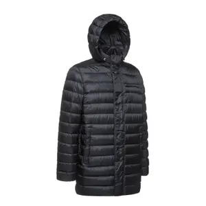 Long hooded down jacket Geox Warrens image-1