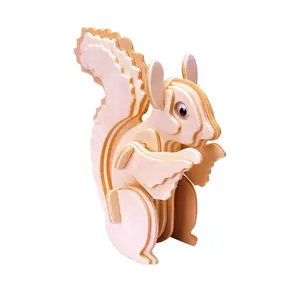 Squirrel wooden puzzle Gepetto's Workshop 3D