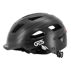 Casque vélo City avec visière, éclairage arrière led Ges Fit System image-3