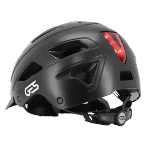 Casque vélo City avec visière, éclairage arrière led Ges Fit System image-4