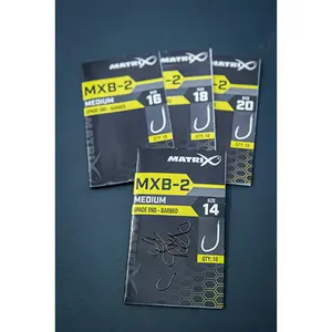 Hameçons Matrix MXB-2 Barbed Spade End x10 image-3