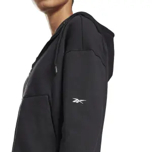 Sweatshirt med hætte til kvinder Reebok DreamBlend Cotton Zip-Up image-6