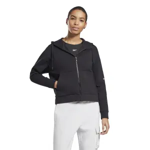 Sweatshirt med hætte til kvinder Reebok DreamBlend Cotton Zip-Up image-2