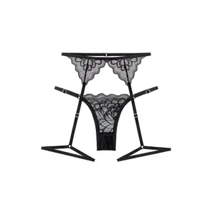 Ensemble 2 pièces string et porte-jarretelles femme Gianna Bellucci Andrea image-0