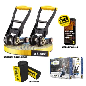 Conjunto de slackline Gibbon Flowline Treewear