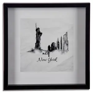 Wooden painting Giftdecor London/New York image-1