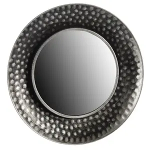 Set of 3 black-silver decorative mirrors Giftdecor image-2