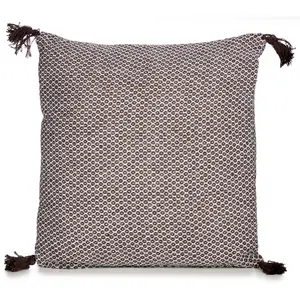 Rustic cushion with pompons Giftdecor image-0