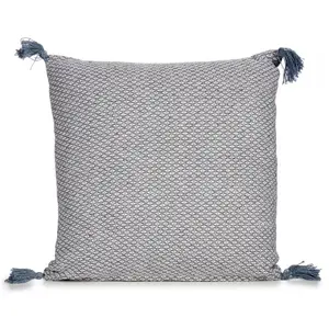 Rustic cushion with pompons Giftdecor image-1