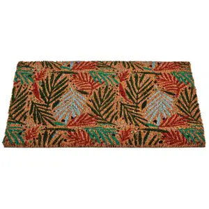 Tappeto fogliare foglie tropicali in fibra di cocco Giftdecor image-1