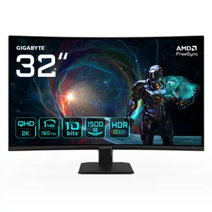 Écran PC CURVE/QHD/180Hz/VA/1ms/Adapt Sync Gigabyte GS32QCA