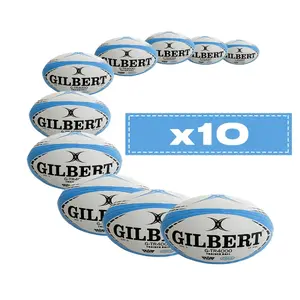 Sæt af 10 rugbybolde Gilbert G-Tr4000