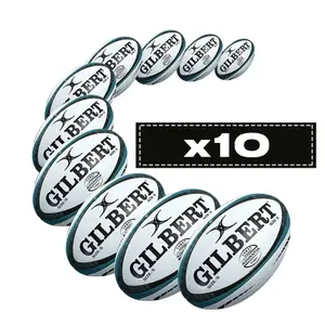 Sæt af 10 rugbybolde Gilbert Advantia