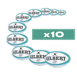 Sæt af 10 rugbybolde Gilbert Gemini