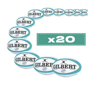 Sæt med 20 rugbybolde Gilbert Gemini