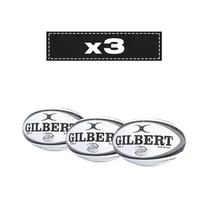 Förpackning med 3 rugbybollar Gilbert Pulsa image-0