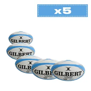 Pakke med 5 rugbybolde Gilbert G-Tr4000