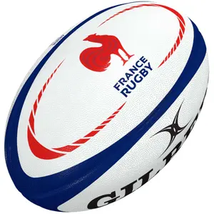 Lot de 12 ballons de rugby France Dangle image-0