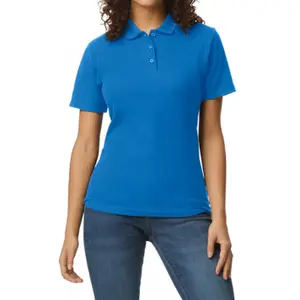 Polo de piqué doble para mujer Gildan Softstyle image-0