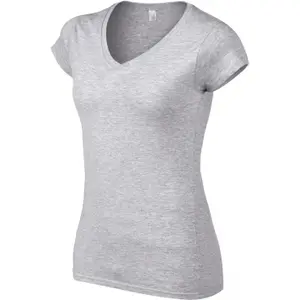 Camiseta de mujer con cuello de pico Gildan Softstyle image-1