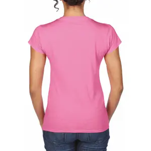 T-Shirt mit V-Ausschnitt, Damen Gildan Softstyle image-2