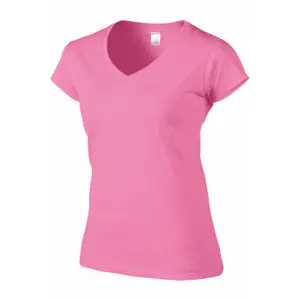T-Shirt mit V-Ausschnitt, Damen Gildan Softstyle image-1