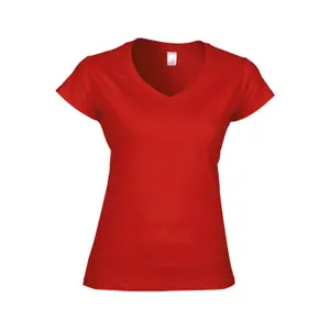 Camiseta de mujer con cuello de pico Gildan Softstyle image-0
