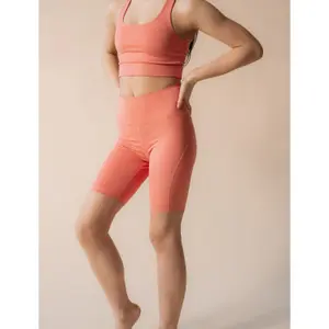 High Waist Cycling Shorts Women Girlfriend Collective Compressif image-2