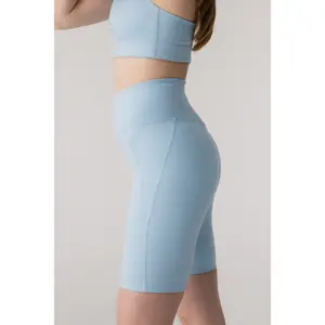 High-Waisted Cycling Shorts for Women Girlfriend Collective Compressif image-3
