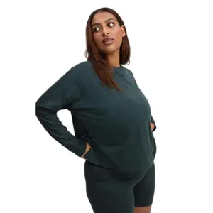 Women's long sleeve T-shirt Girlfriend Collective Moss ReSet image-1