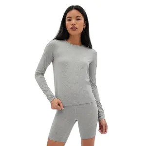 Women’s fitted long sleeve T-shirt Girlfriend Collective Coyote ReSet image-1